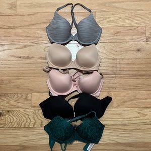 Victoria’s Secret bras, set of 6, various colors, size 32c